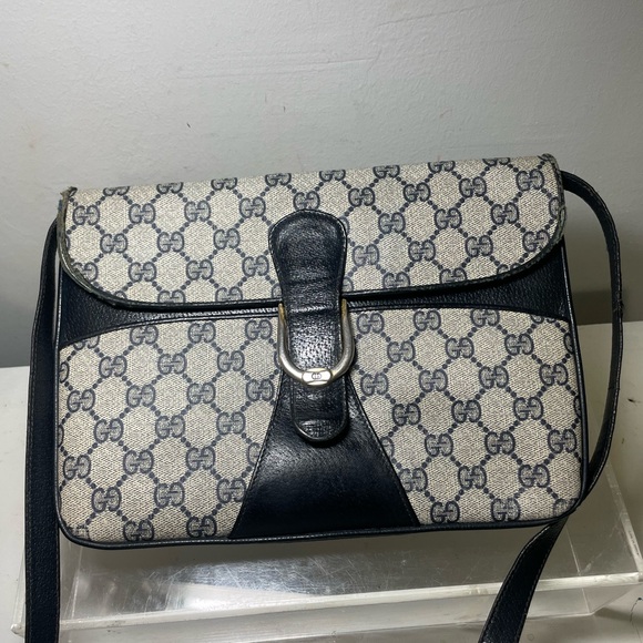 Vitage GUCCI GG monogram black clutch purse made in italy - Picture 5 of 16